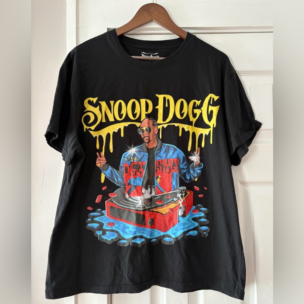 Black Snoop Dogg‎ Graphic T-Shirt Size XL EUC